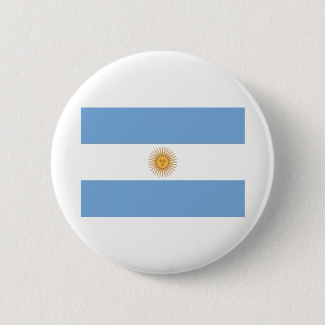 Flag Of Argentina Button (Front)