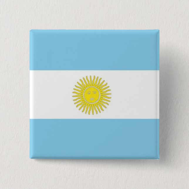 Flag of Argentina Button (Front)