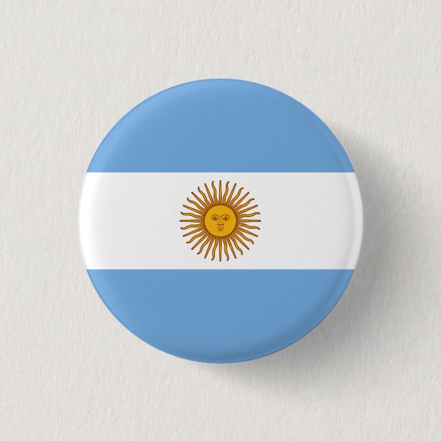 Flag of Argentina Button (Front)