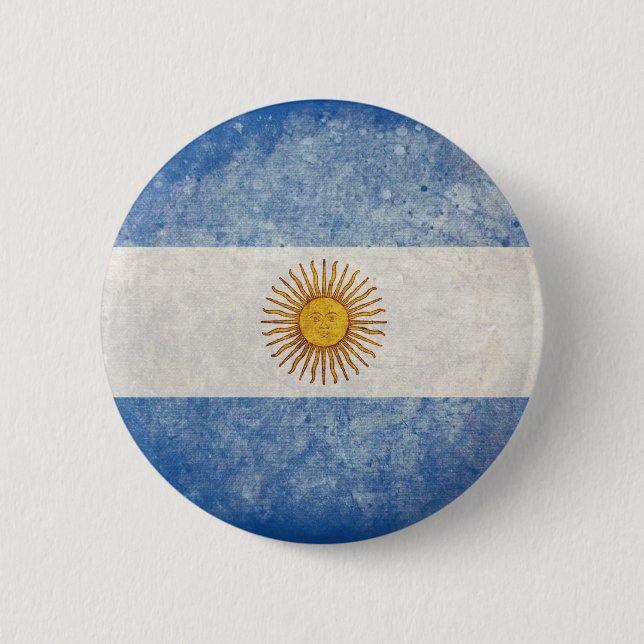 Flag of Argentina Button (Front)