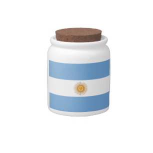 Flag of Argentina Candy Jar
