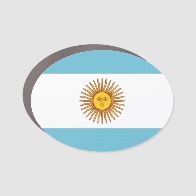 Flag of Argentina Car Magnet (Front)