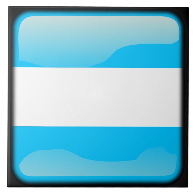 Flag of Argentina Ceramic Tile (Front)