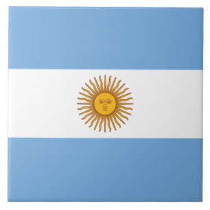 Flag of Argentina Ceramic Tile