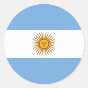 Flag of Argentina Classic Round Sticker