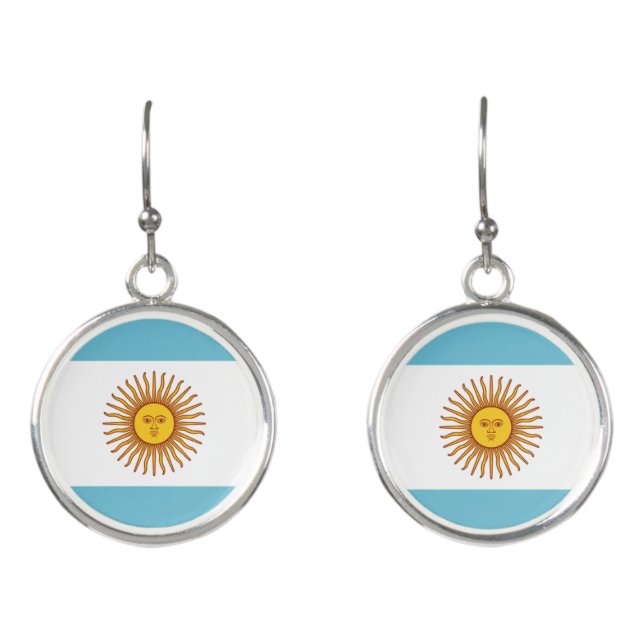 Flag of Argentina Earrings (Front)