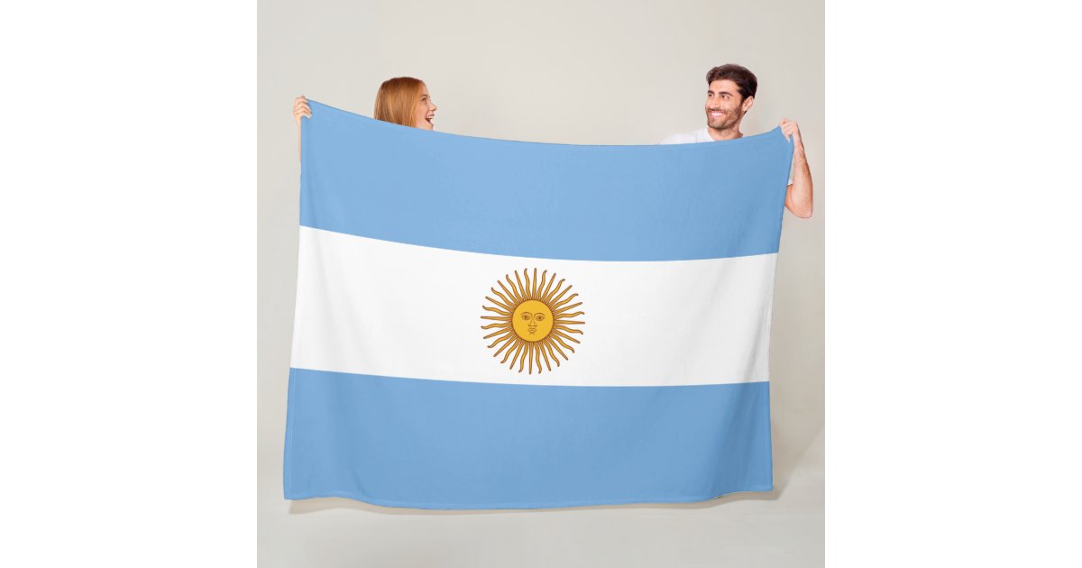 Flag of Argentina Fleece Blanket Zazzle