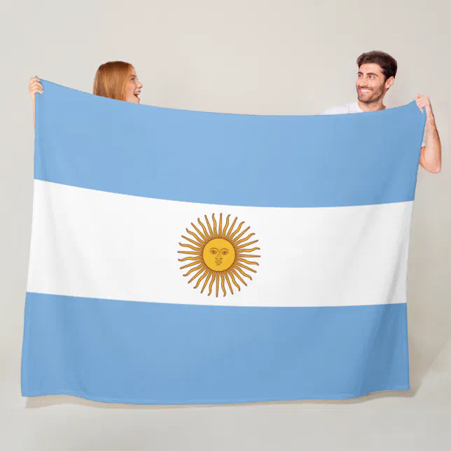 Flag of Argentina Fleece Blanket Zazzle