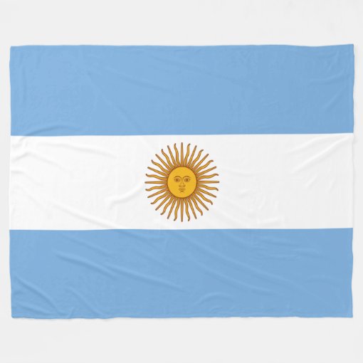 Flag of Argentina Fleece Blanket Zazzle
