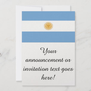 Flag of Argentina Invitation