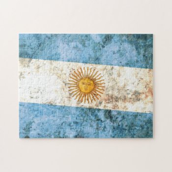Flag Of Argentina Jigsaw Puzzle by RodRoelsDesign at Zazzle