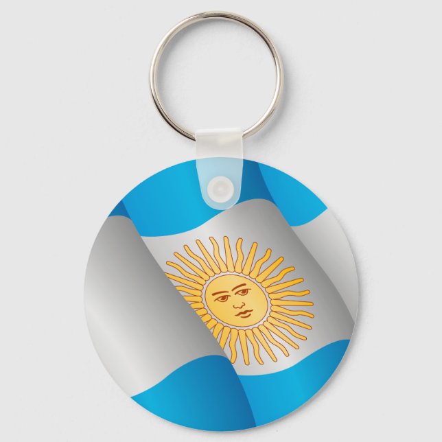 Flag of Argentina keychain (Front)