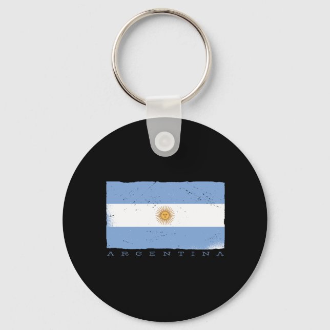 Flag of ARGENTINA Keychain (Front)