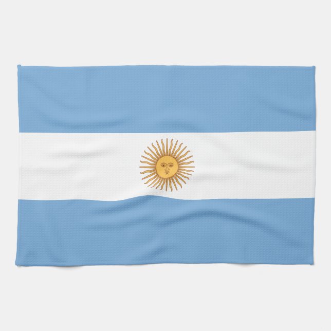 Flag of Argentina Kitchen Towel (Horizontal)