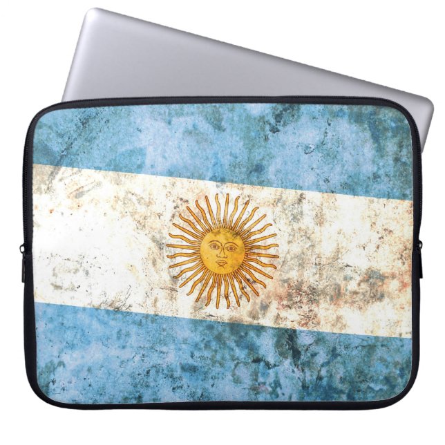 Flag of Argentina Laptop Sleeve (Front)