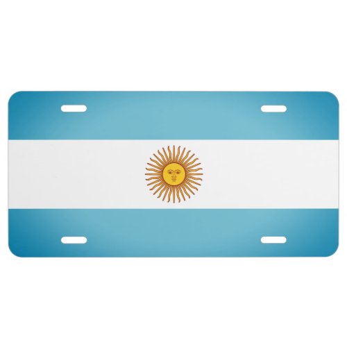 Flag of Argentina License Plate