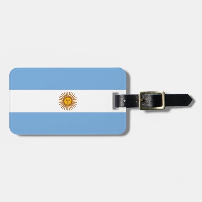 Flag of Argentina Luggage Tag (Front Horizontal)