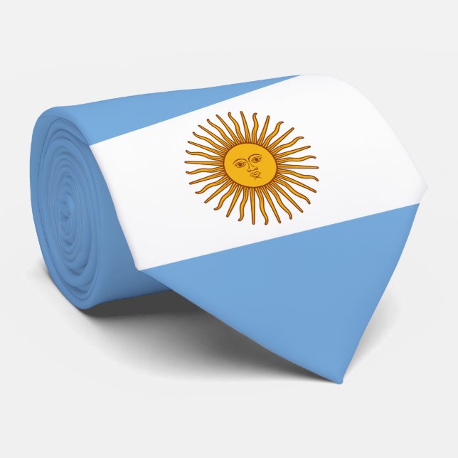 Flag of Argentina Neck Tie (Rolled)