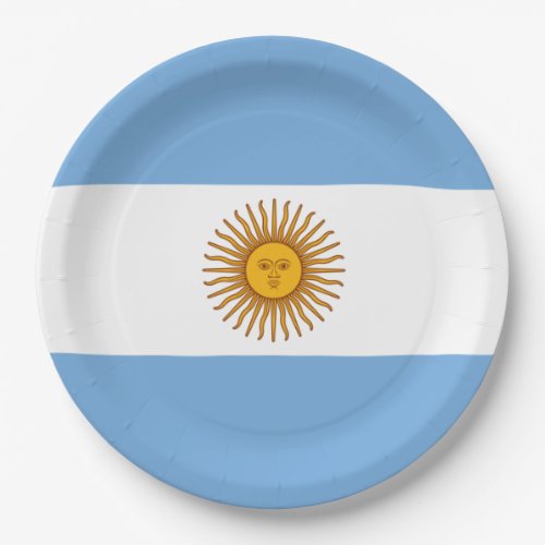 Flag of Argentina Paper Plates