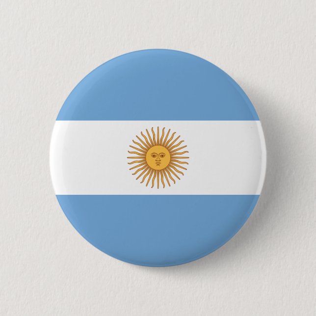 Flag of Argentina Pinback Button (Front)
