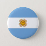 Flag Of Argentina Pinback Button at Zazzle