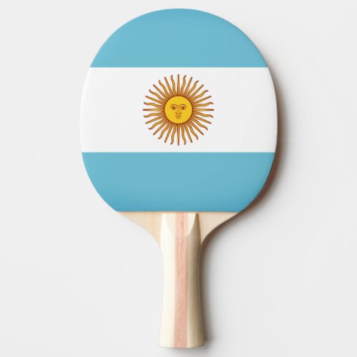 Flag of Argentina Ping Pong Paddle