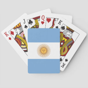 Flag of Argentina Poker Cards