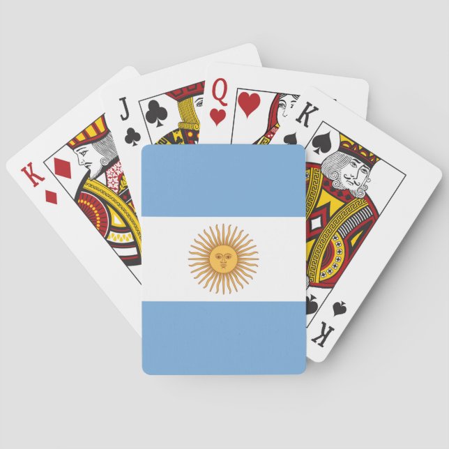 Flag of Argentina Poker Cards (Back)