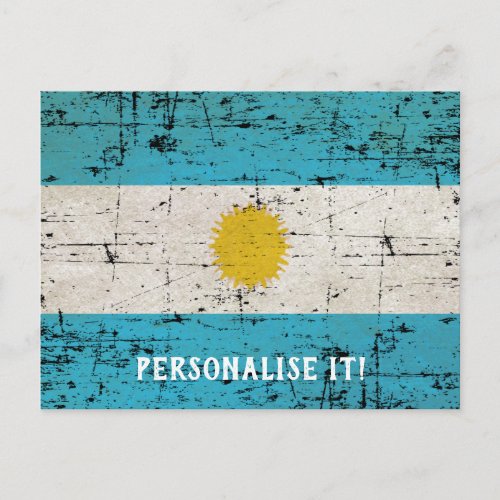 Flag of Argentina Postcard