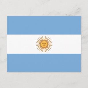 Flag of Argentina Postcard