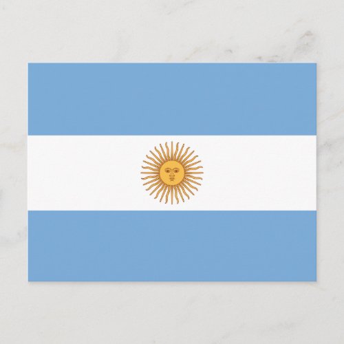 Flag of Argentina Postcard