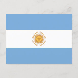Flag of Argentina Postcard