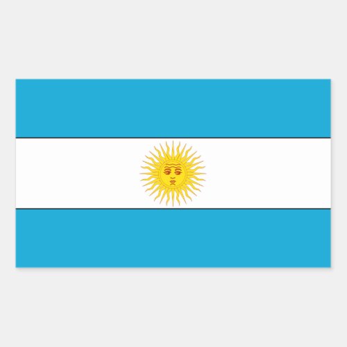Flag of Argentina Rectangular Sticker