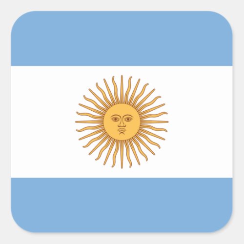 Flag of Argentina Square Sticker