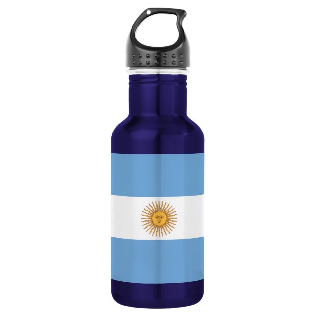 Flag of Argentina Stainless Steel Water Bottle (Front)