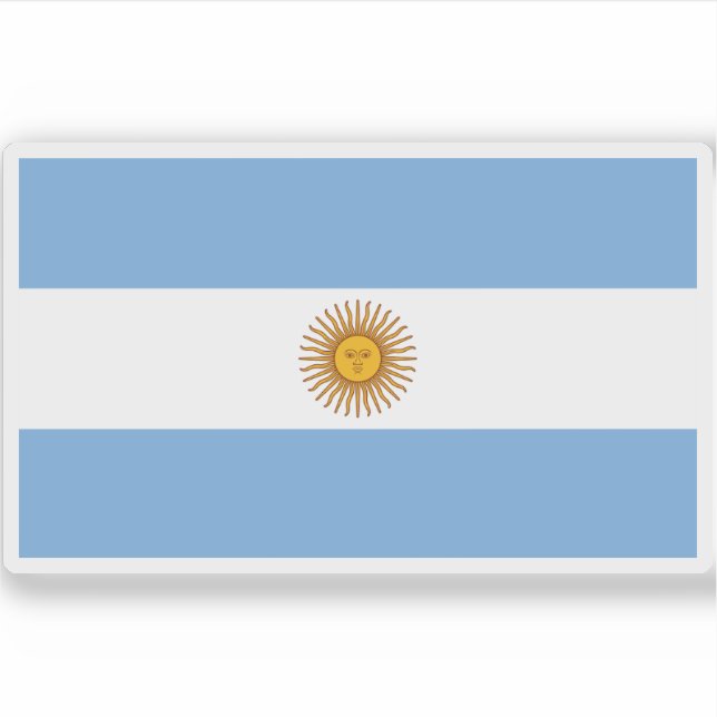 Flag of Argentina  Sticker (Front)