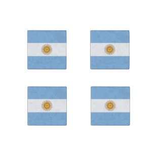 Flag of Argentina Stone Magnet