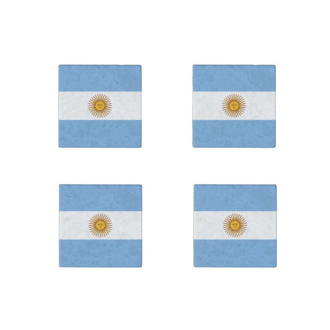 Flag of Argentina Stone Magnet (Front)