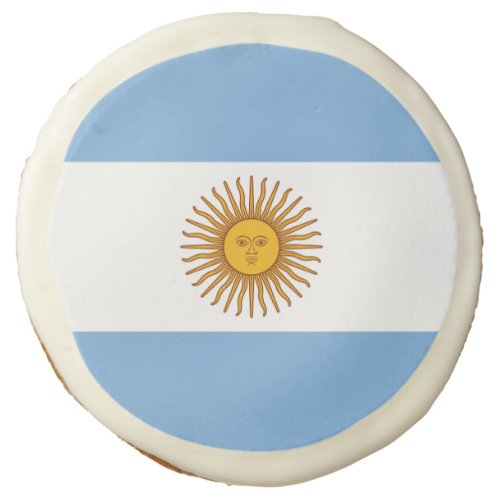 Flag of Argentina Sugar Cookie