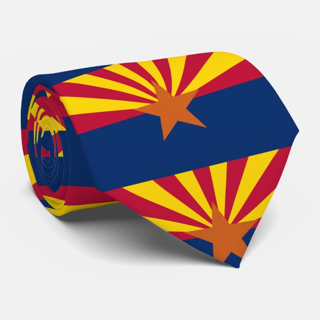 Flag of Arizona Neck Tie (Rolled)