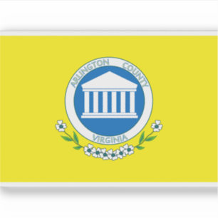 Flag of Arlington County, Virginia (1983–2022),USA Sticker