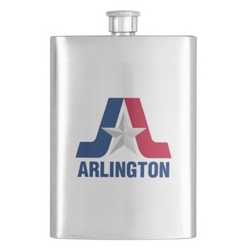 Flag of Arlington Texas Flask