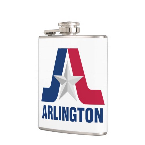 Flag of Arlington Texas Flask