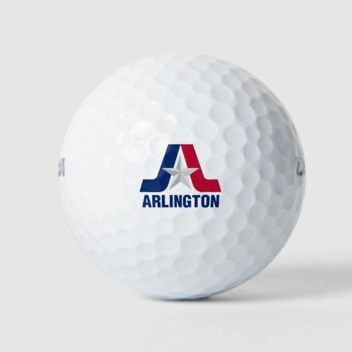 Flag of Arlington Texas Golf Balls