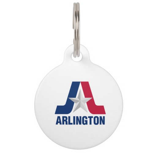 Flag of Arlington Texas Pet ID Tag