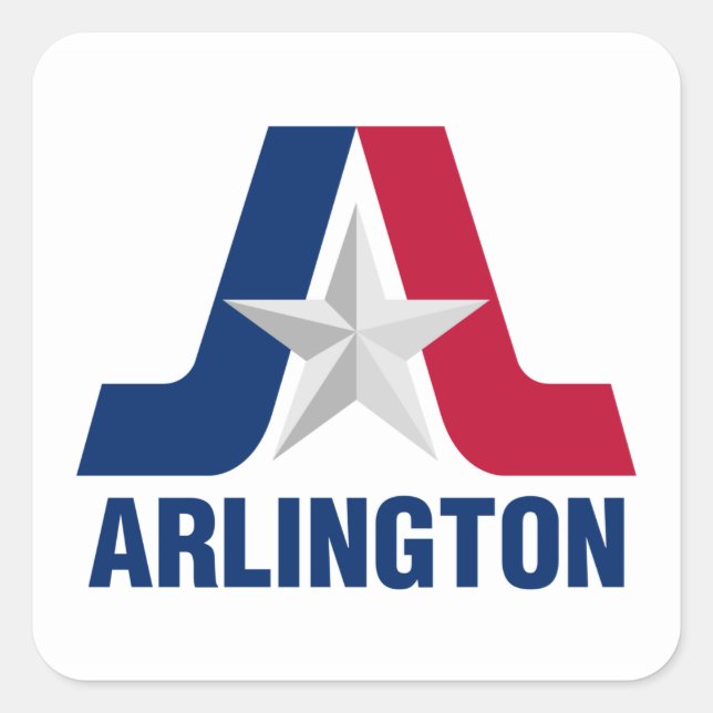 Flag of Arlington, Texas Square Sticker (Front)