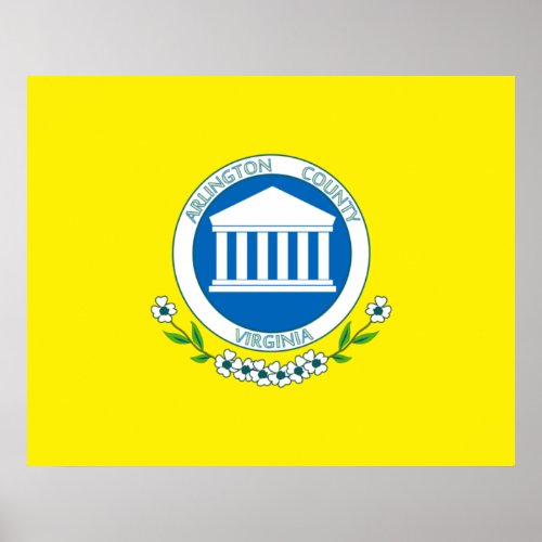 Flag of Arlington Virginia Poster