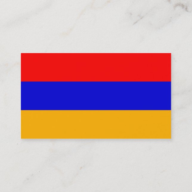 Flag of Armenia  Business Cards (Back)