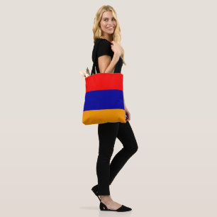 Flag of Armenia colors Tote Bag