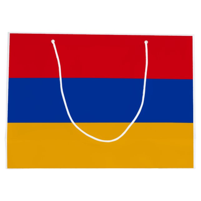 Flag of Armenia Large Gift Bag (Back)
